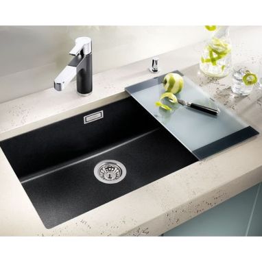 BLANCO Мойка под столешницу для кухни SUBLINE 700-U без крыла темная скала (523443)